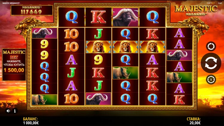   Majestic Megaways   iSoftBet  On X casino     